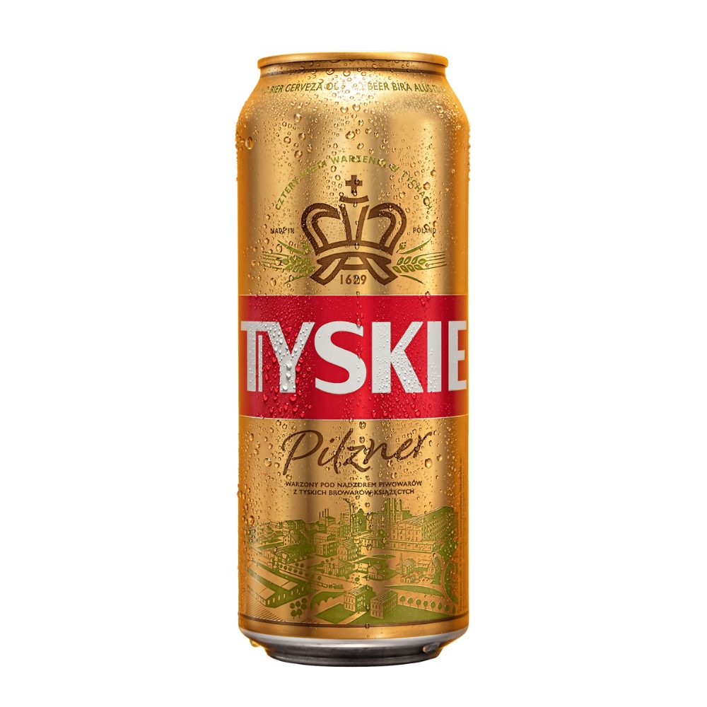 Piwo Tyskie Pilzner 4,9% 500 ml puszka DRS