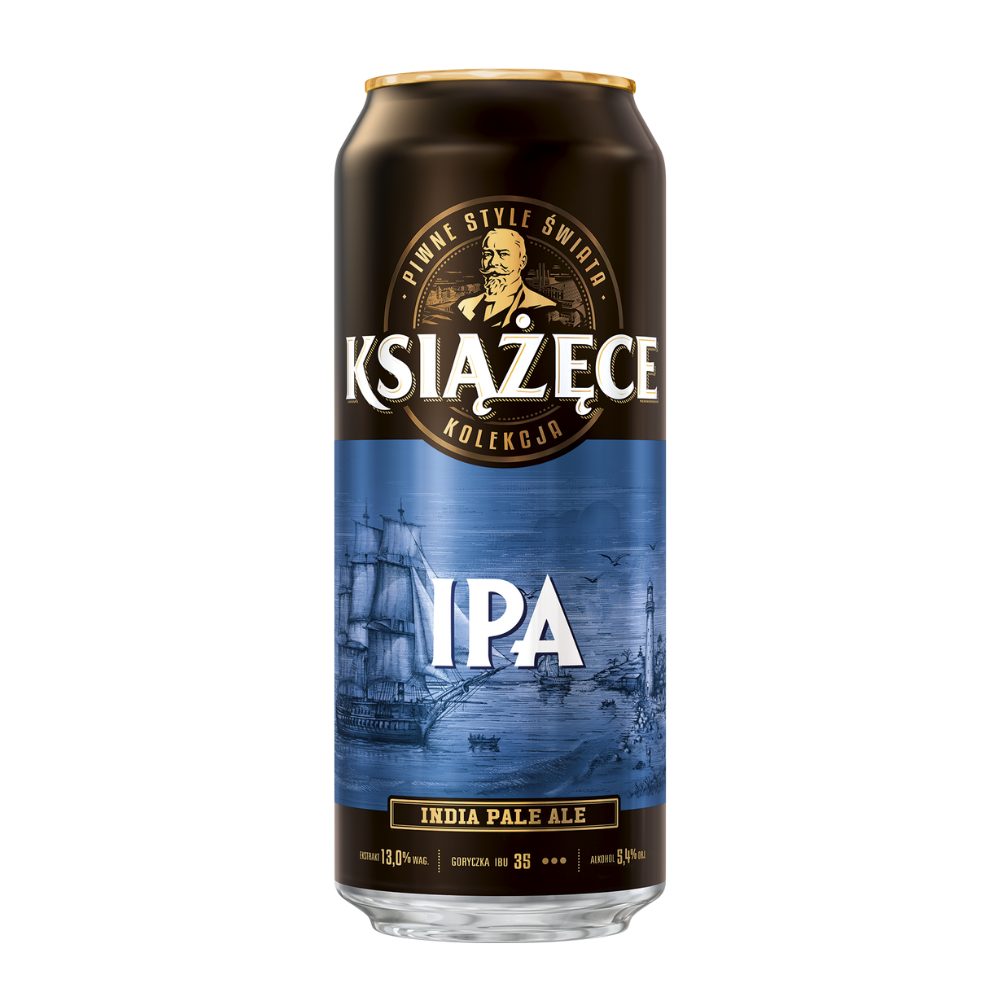 Piwo Książęce IPA 5,4% 500 ml Puszka DRS