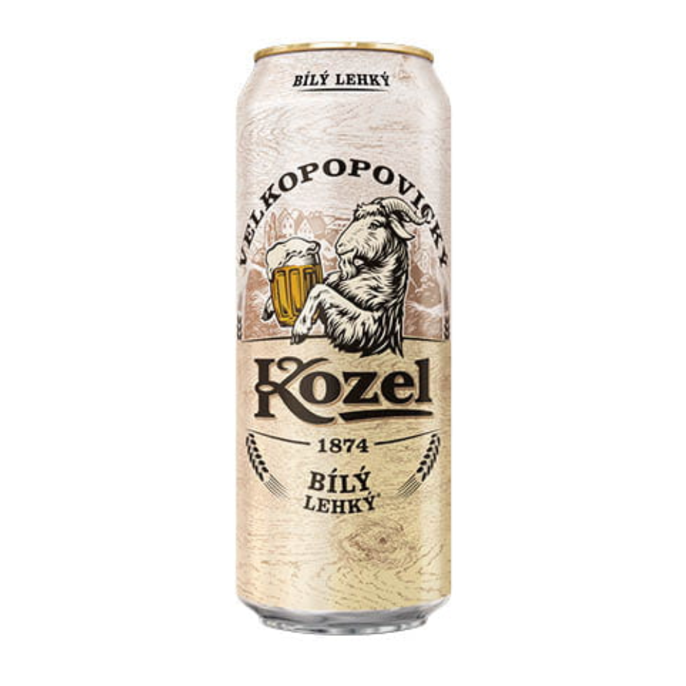 Piwo Kozel Bily Lehky 3,5% 500 ml puszka DRS