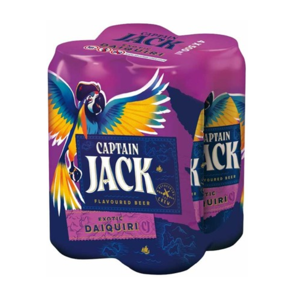 Piwo Captain Jack  Exotic Daiquiri 6% 500 ml 4-pak puszka DRS
