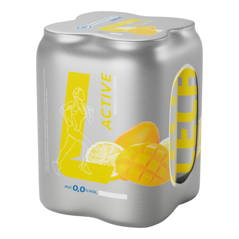 Piwo Lech  Free Active Mango i Cytryna 0% 500 ml 4-pak Puszka DRS