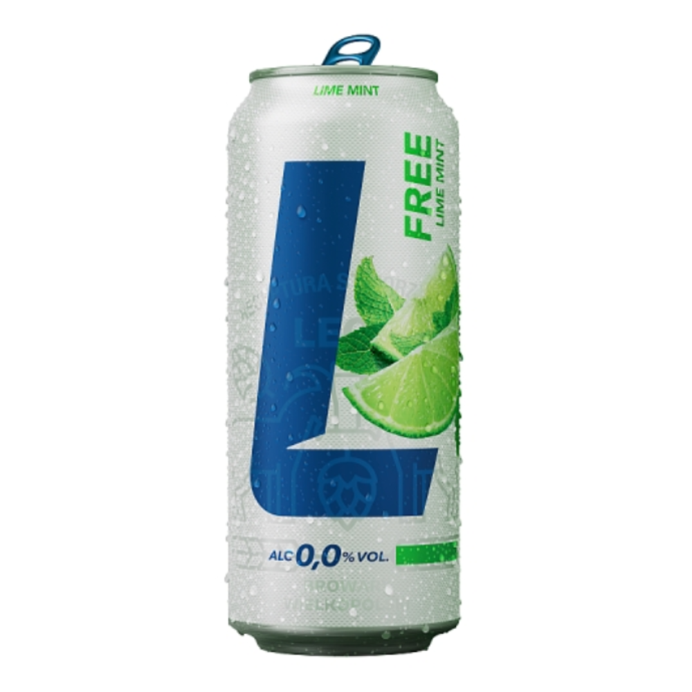 Piwo Lech Free Limonka z Miętą 0% 500 ml Puszka DRS