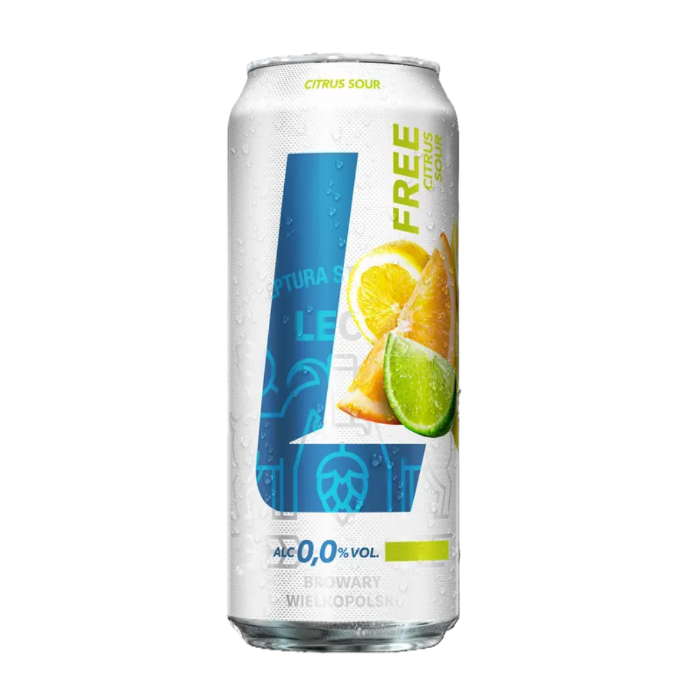 Piwo Lech Free Citrus Sour 0% 500 ml Puszka DRS