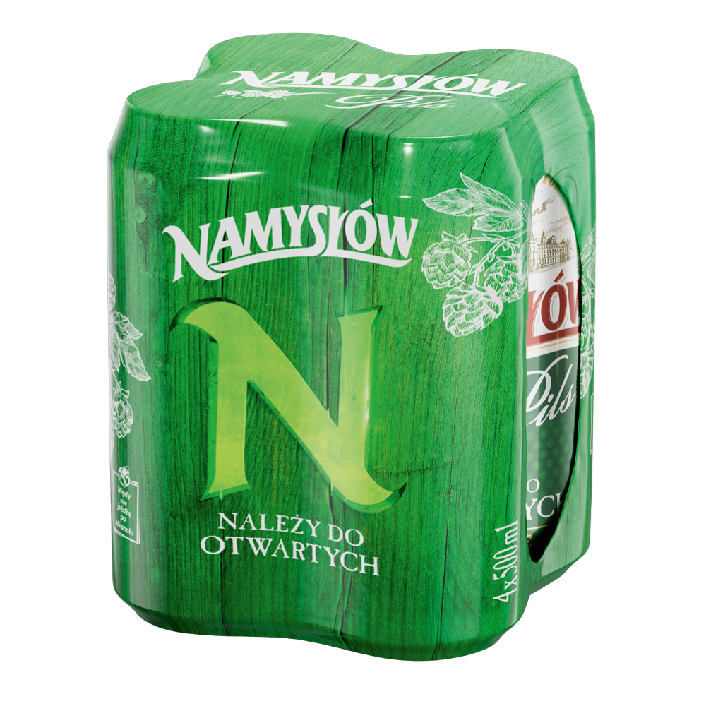 Piwo Namysłów Pils 5,8% 500 ml 4-pak puszka DRS