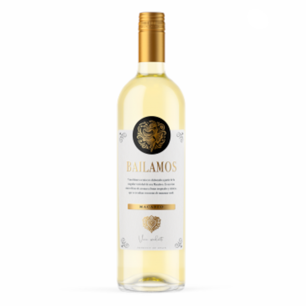 Wino Bailmos Semi Dry Macabeo 12% białe półwytrawne 750 ml