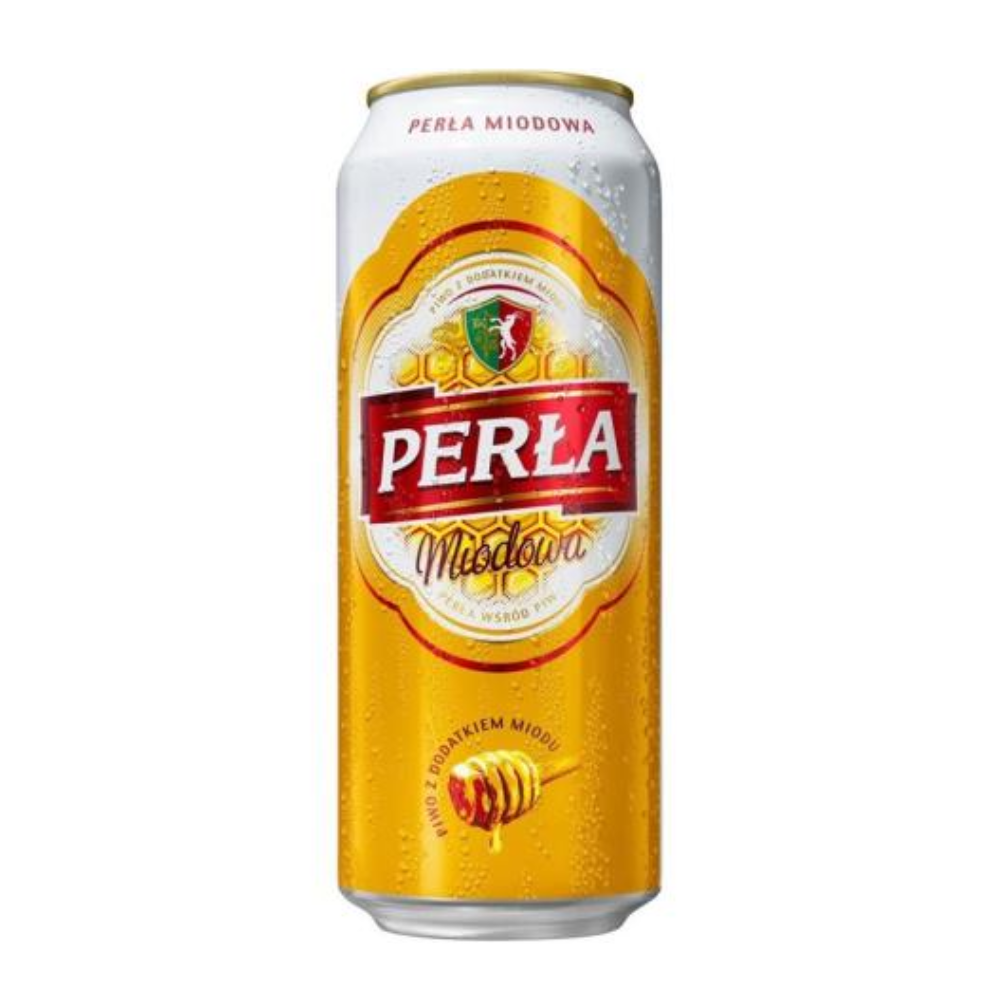 Piwo Perła Miodowa 5,4% 500 ml puszka DRS