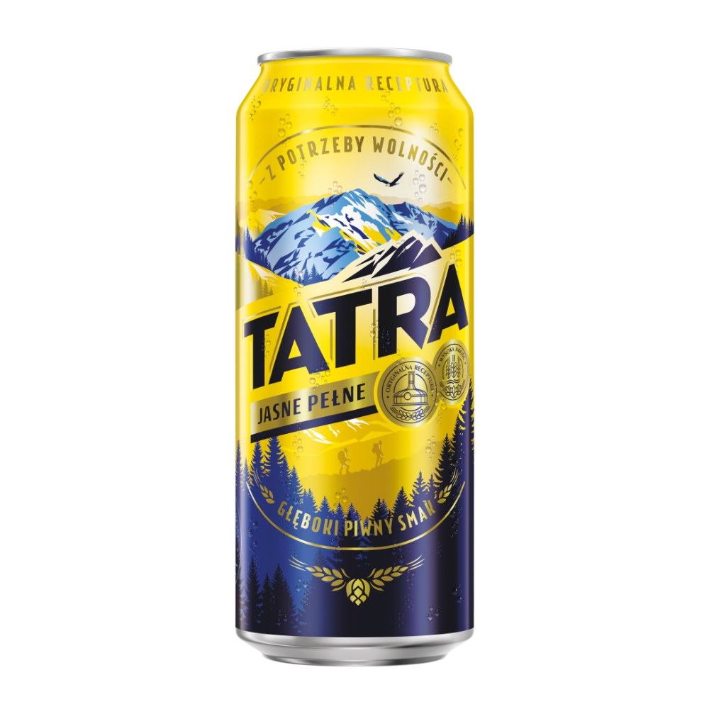 Piwo Tatra Jasne Pełne 5,6% puszka DRS