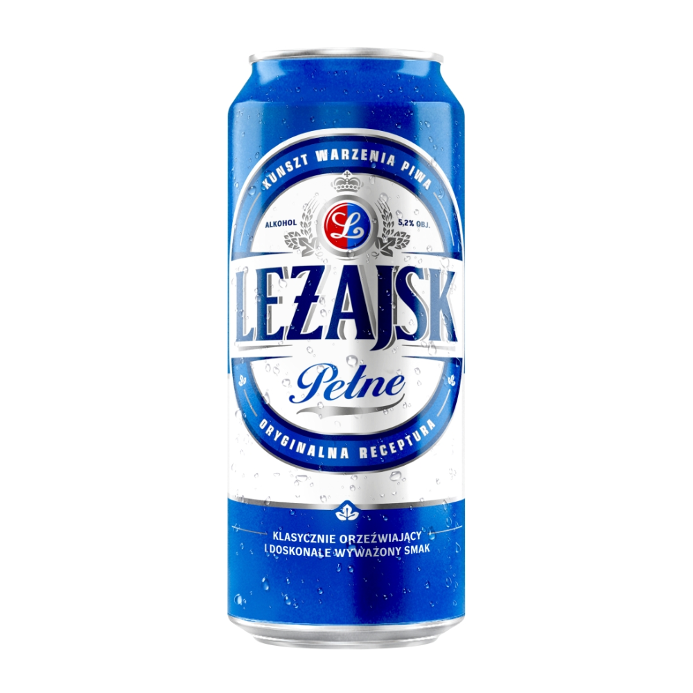 Piwo Leżajsk Pełne 5,2% 500 ml puszka DRS