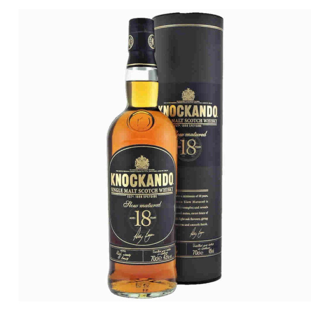 Whisky Knockando 18 Slow Mature 43% 700 ml tuba