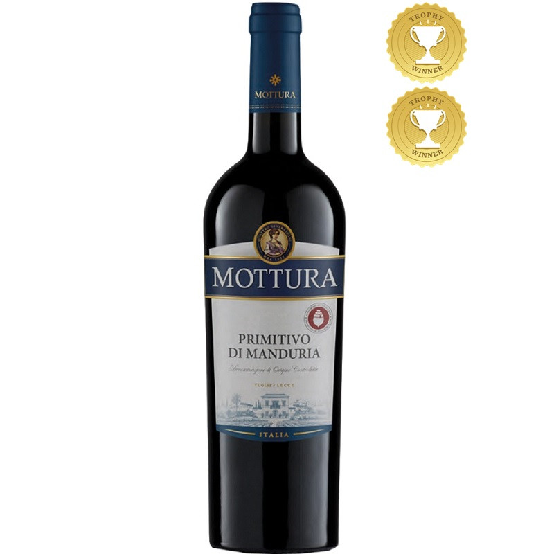 Wino Mottura Primitivo Di Manduria 14% wytrawne czerwone 750 ml