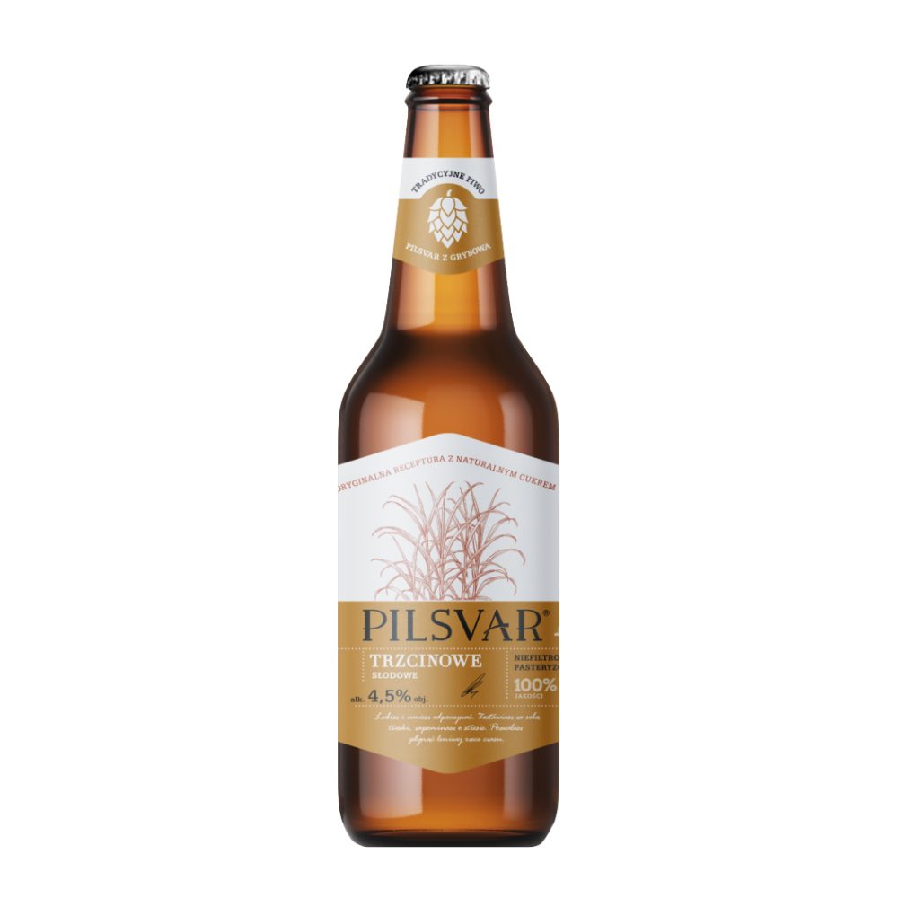 Piwo Grybów Pilsvar Trzcinowe 4,5% 500 ml