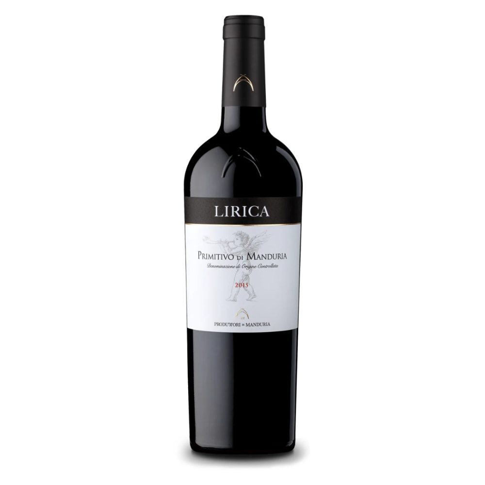 Wino Lirica Primitivo Di Manduria DOC 2023 14,5% czerwone wytrawne 750 ml