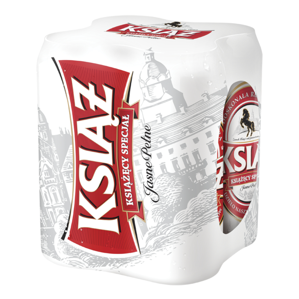 Piwo Książ Książęcy Specjał 5% 500 ml 4-pak puszka DRS