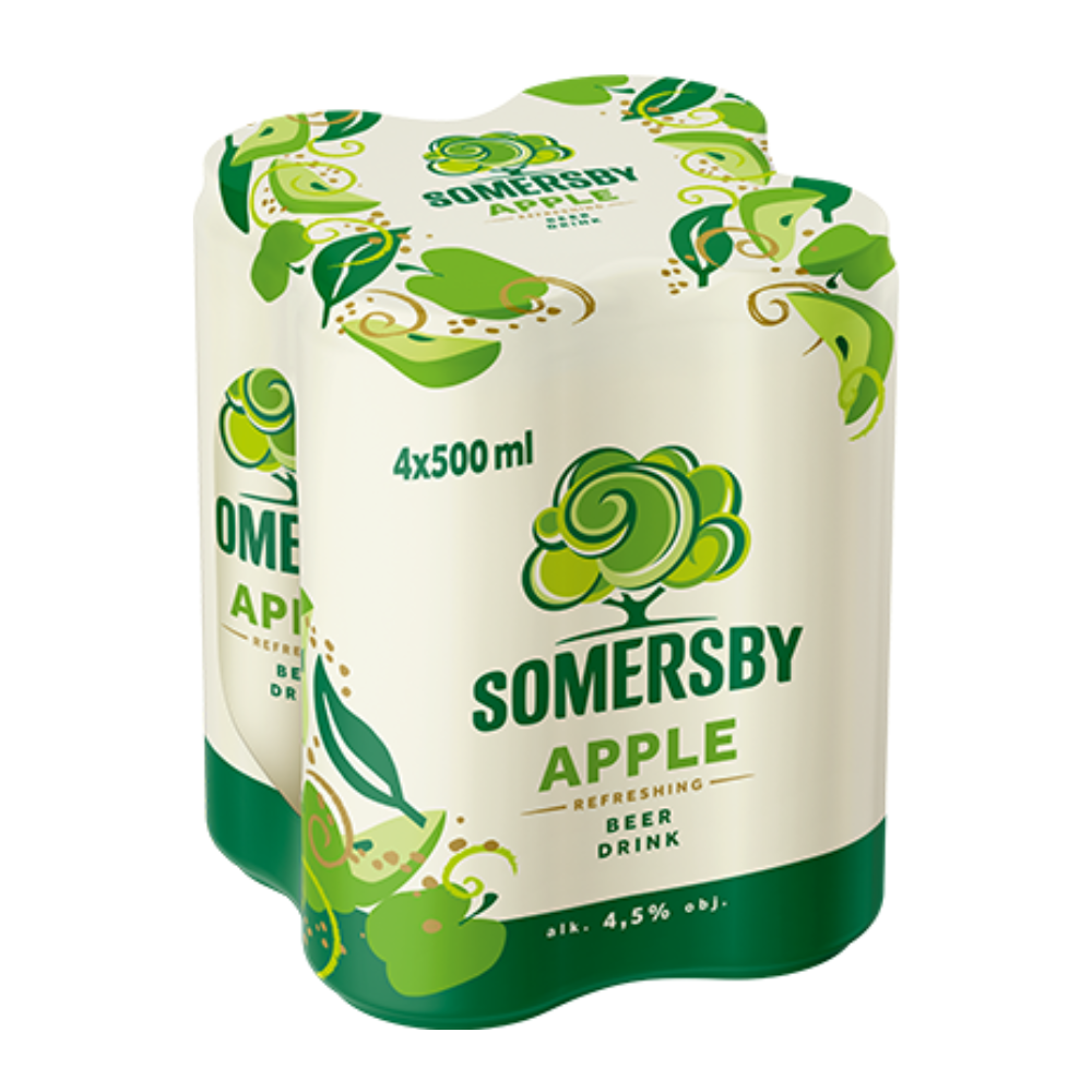 Piwo Somersby Apple 4,5% 500 ml 4-pak puszka DRS