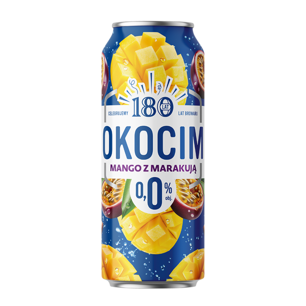 Piwo Okocim Mango z Marakują 0% 500 ml Puszka DRS