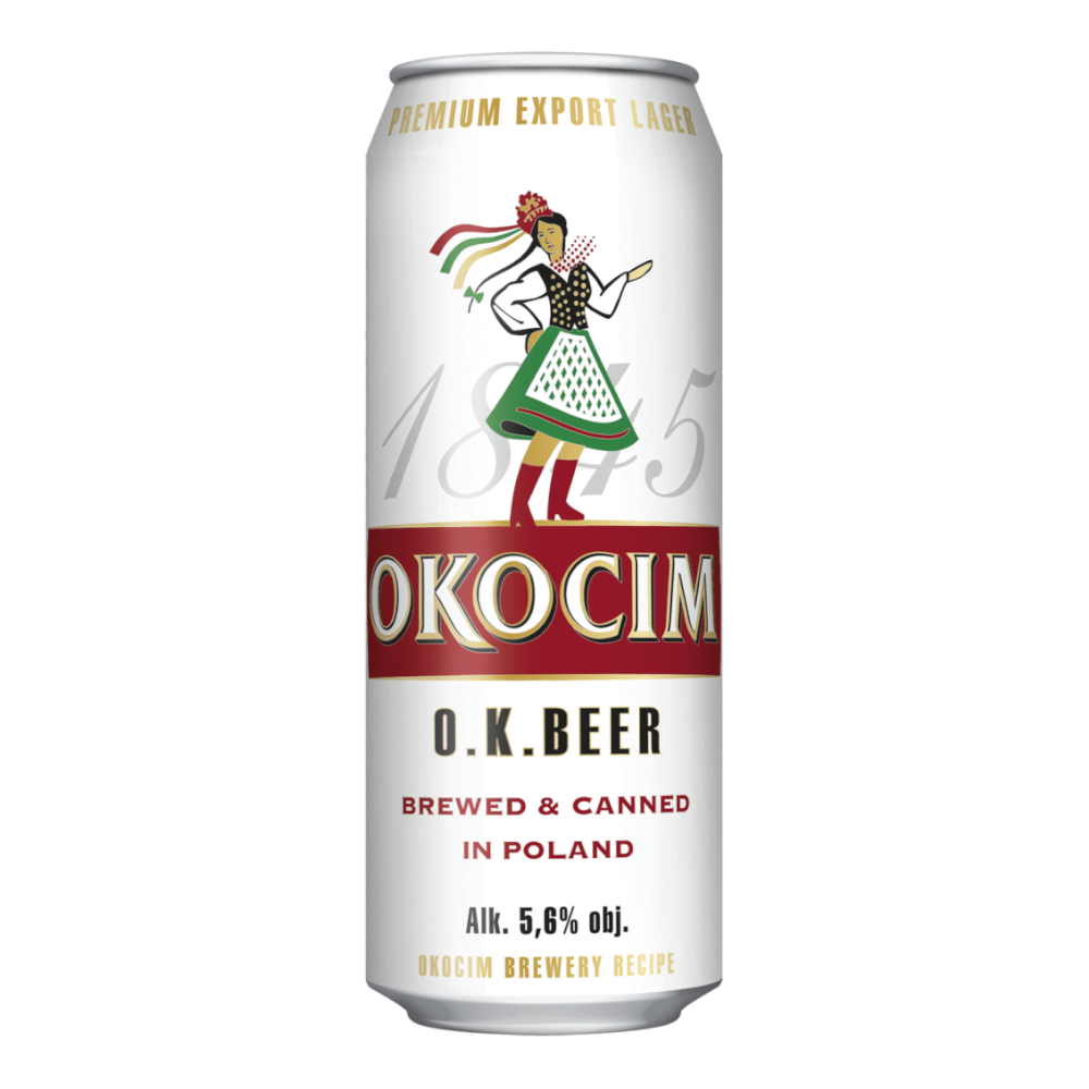 Piwo Okocim O.K. Beer 5,6% 500 ml Puszka DRS