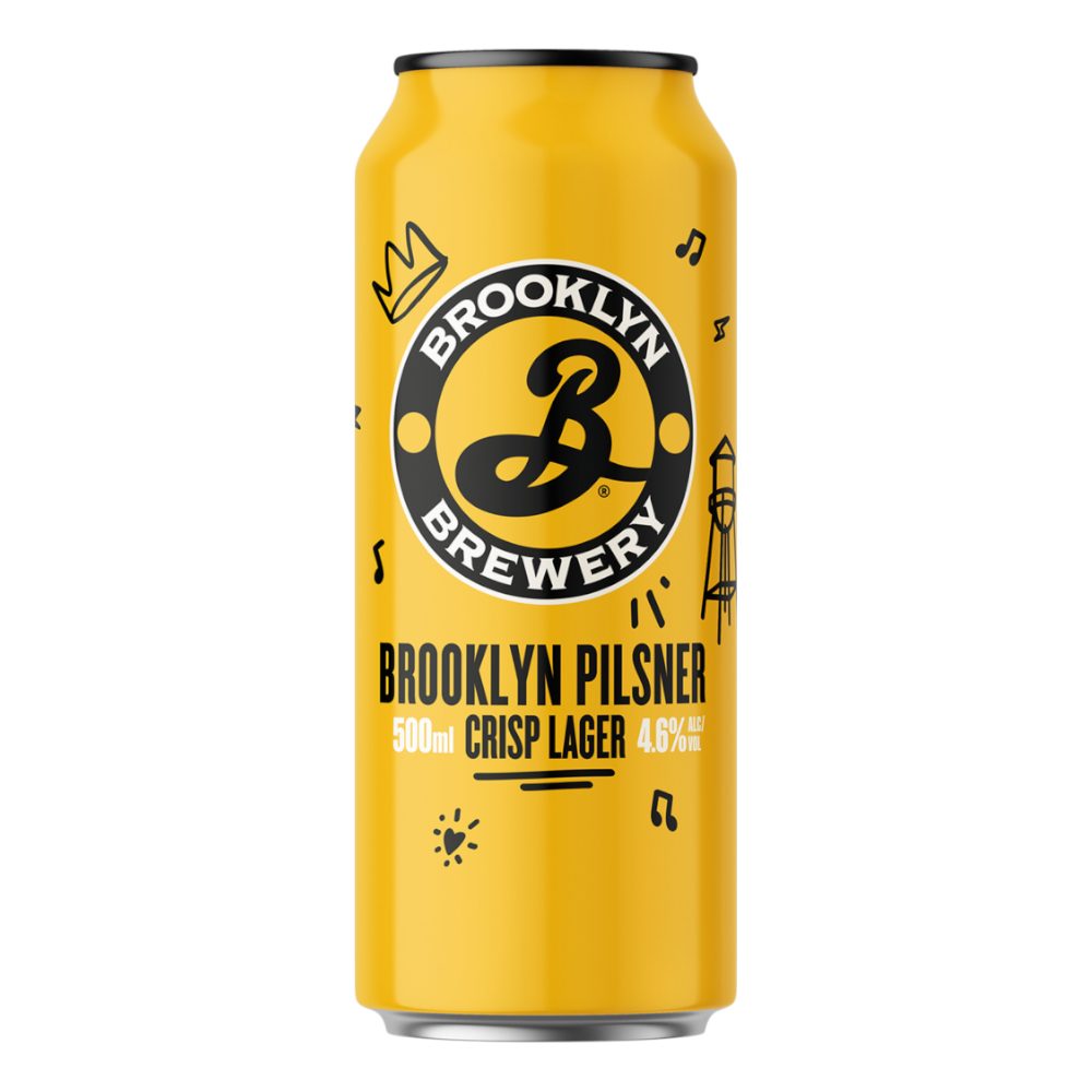 Piwo Brooklyn Pilsner Crisp lager 4,6% 500 ml Puszka DRS