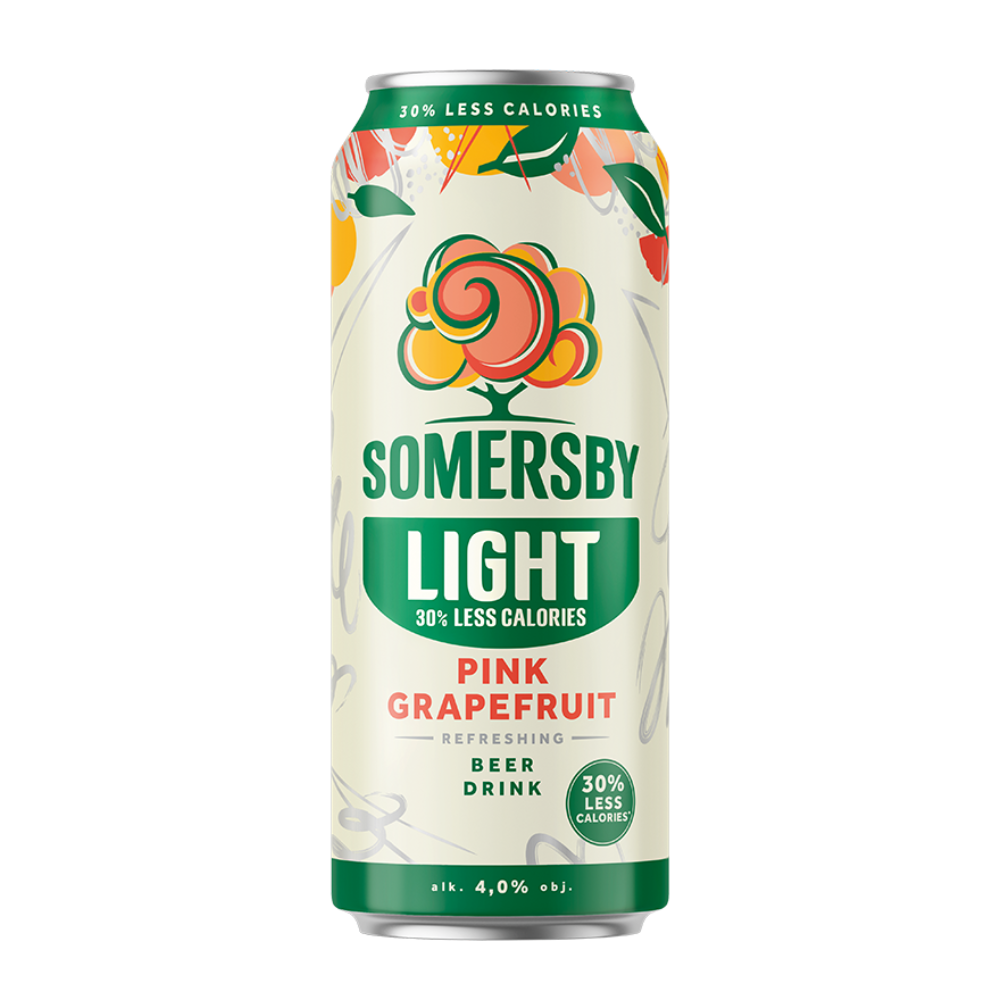 Piwo Somersby Pink Grapefruit Light 4% 500 ml puszka DRS