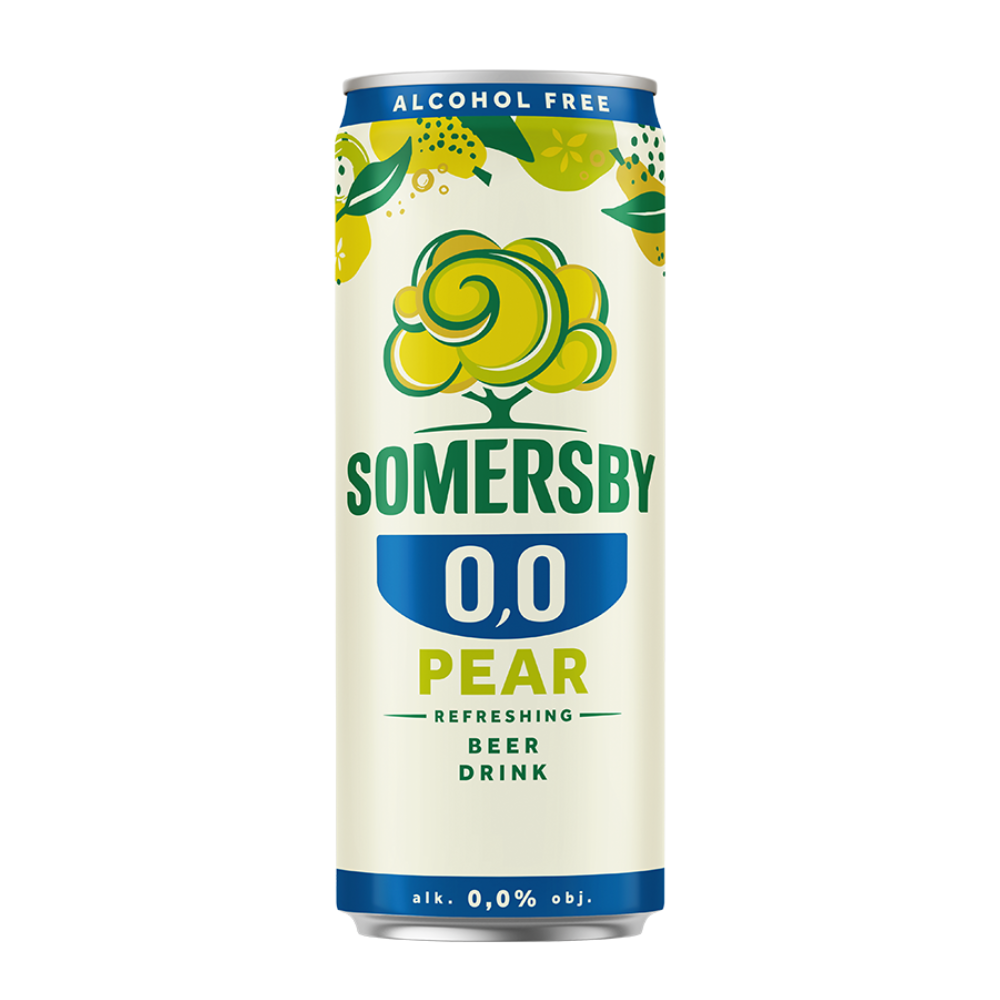 Piwo Somersby Pear 0% 330 ml Puszka DRS