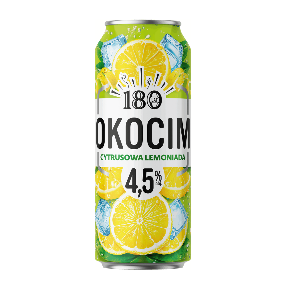 Piwo Okocim Cytrusowa Lemoniada 4,5% 500 ml puszka DRS