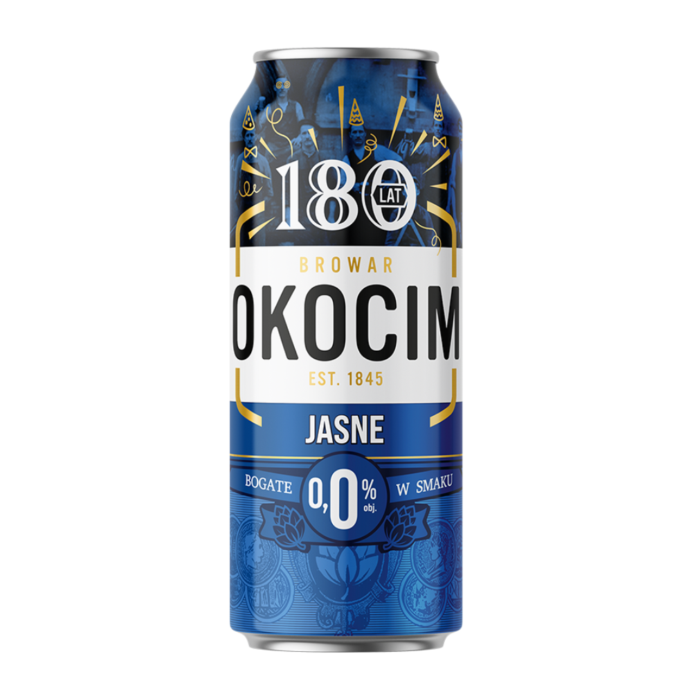 Piwo Okocim 0% 500 ml Puszka DRS