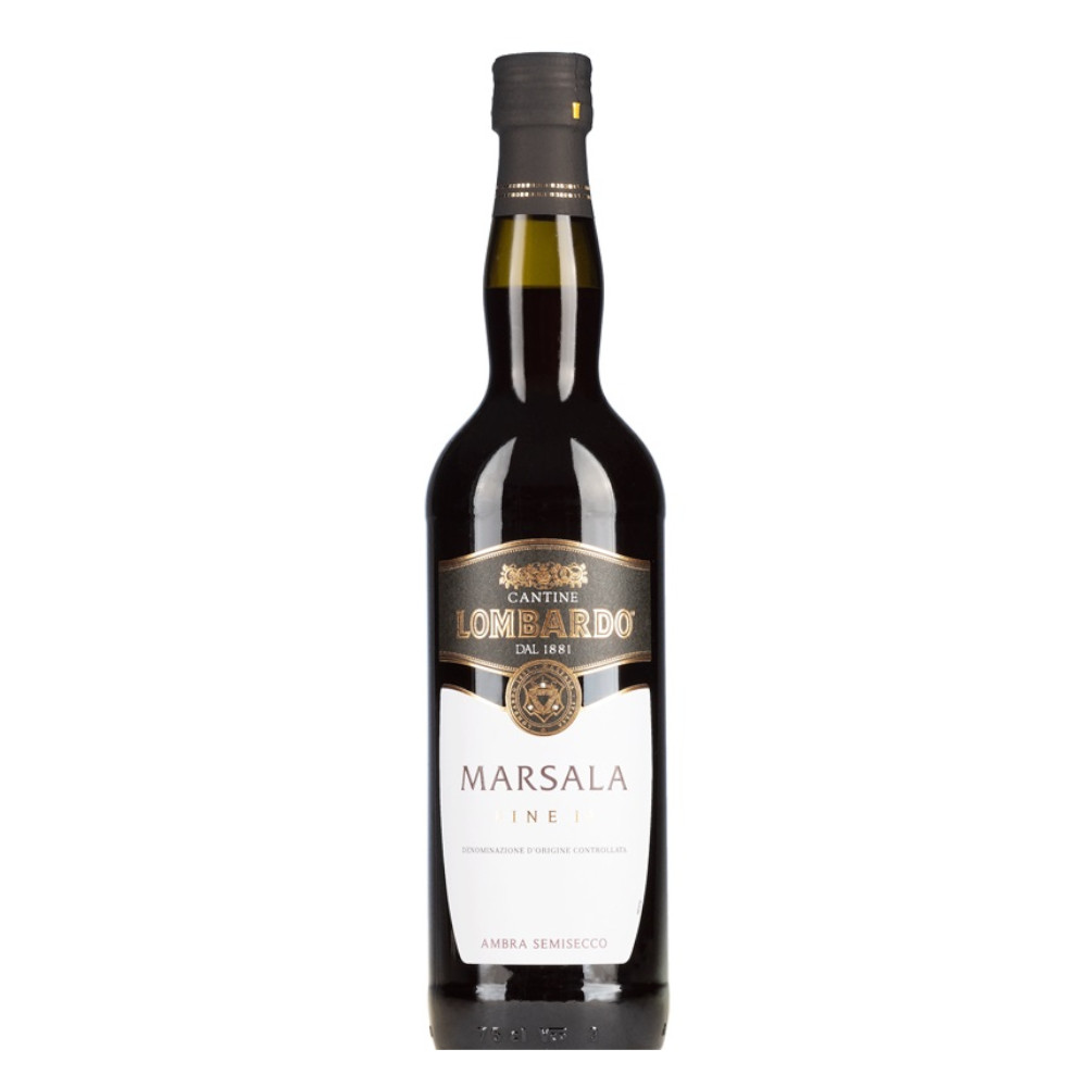 Wino wzmacniane Lombardo Marsala Fine I.P. DOC 17,5% czerwone półsłodkie 750 ml