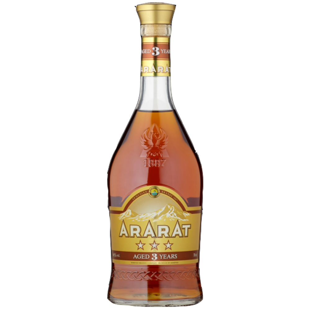 Brandy Ararat Brandy 3 Stars 40% 700 ml