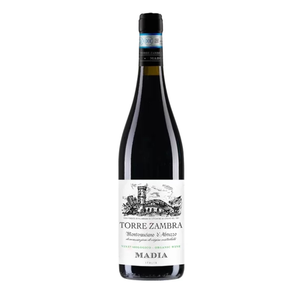 Wino Torre Zambra Montepulciano d'Abruzzo DOC Madia Organico 13% czerwone wytrawne 750 ml