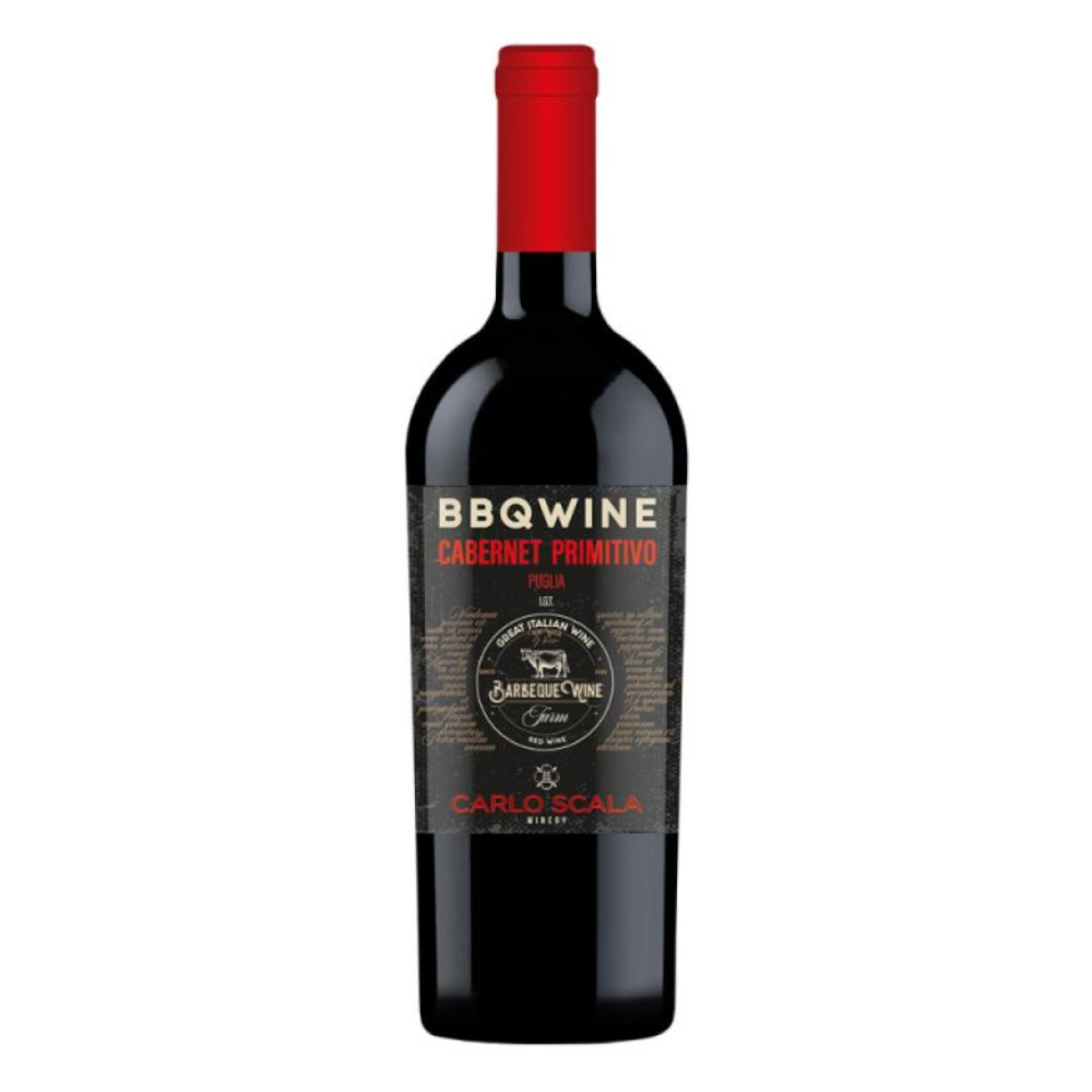 Wino BBQ Carlo Scala Puglia 15% czerwone wytrawne 750 ml
