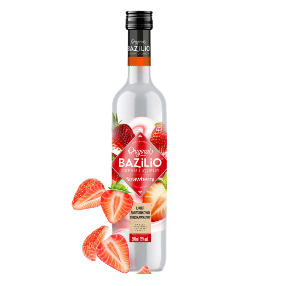 Likier Bazilio Truskawkowy 16% 500 ml