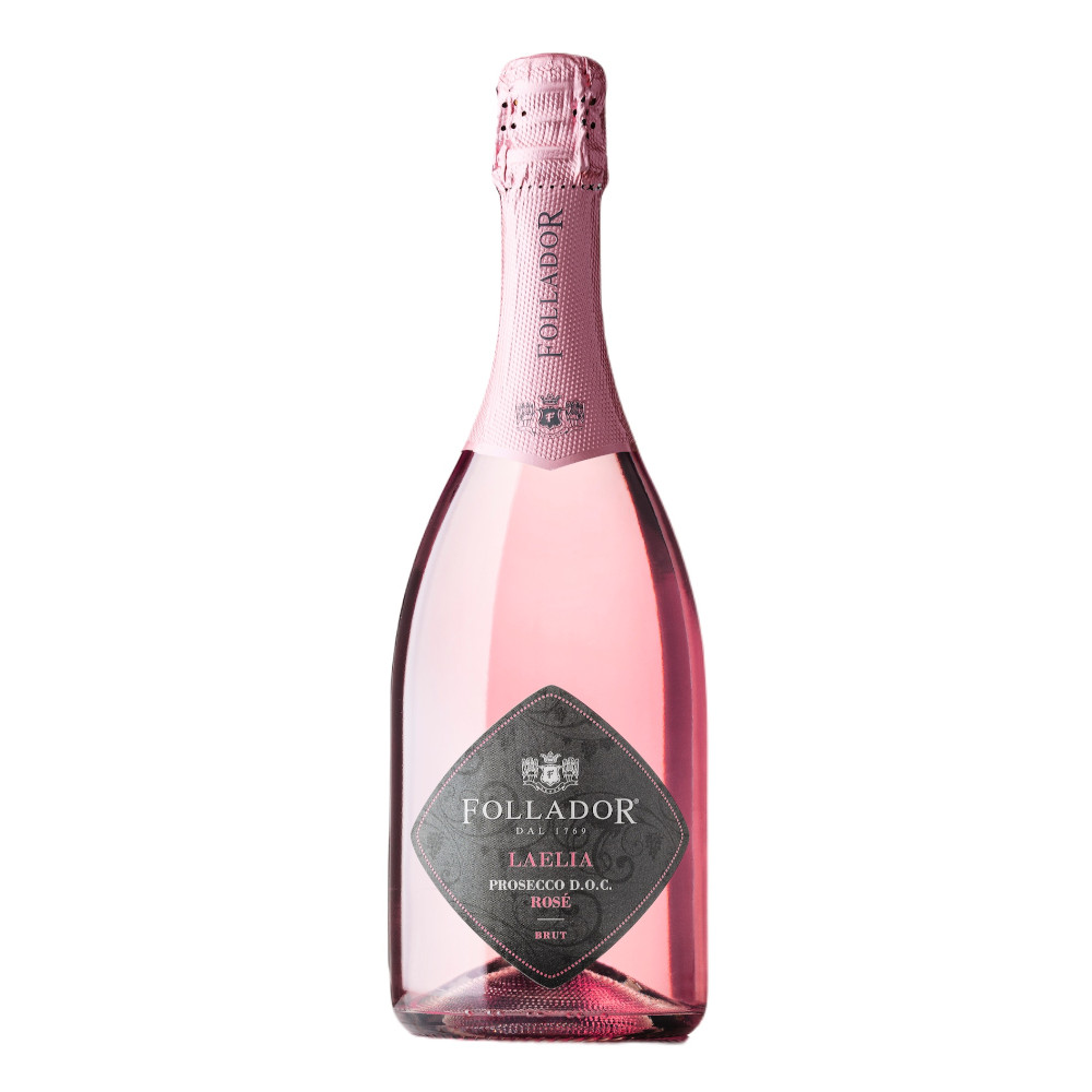 Wino musujące Follador Prosecco Treviso DOC Rose Brut Millesimato Laelia 11% różowe  wytrawne 750 ml