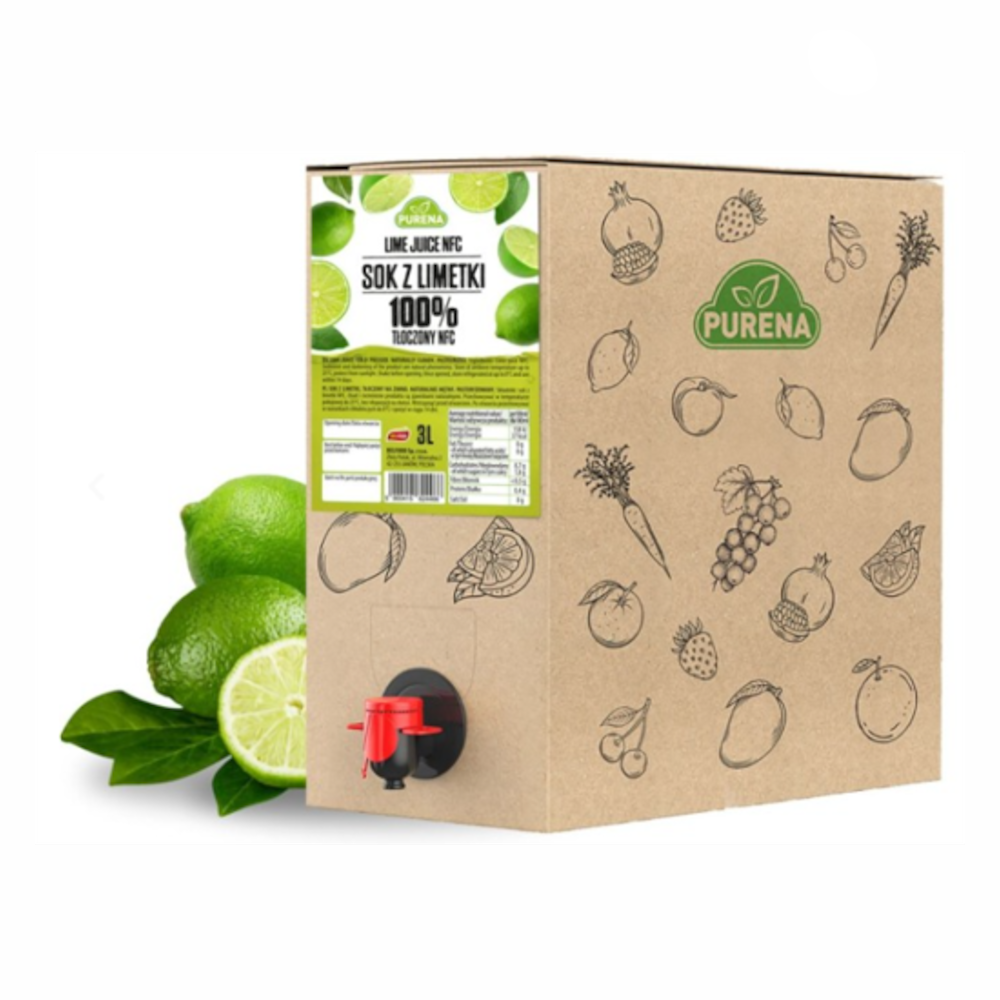 Sok z limetki 100% tłoczony na zimno NFC 3 L