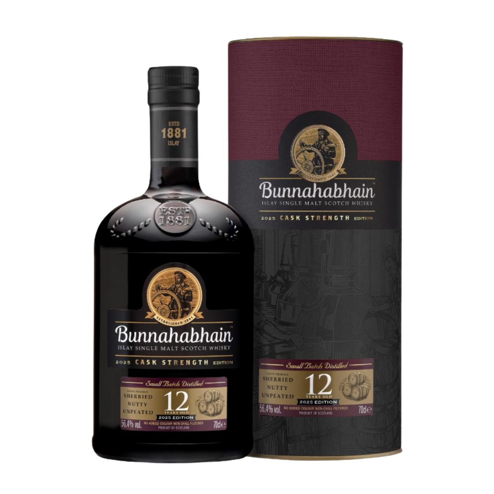 Whisky Bunnahabhain 12YO Cask Strength Islay Single Malt 56,4% 700 ml Tuba