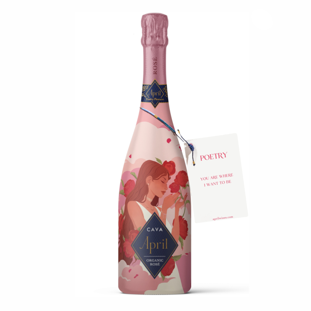 Wino Musujące April Cava Brut Organic Rosado NV 11,5% wytrawne 750 ml