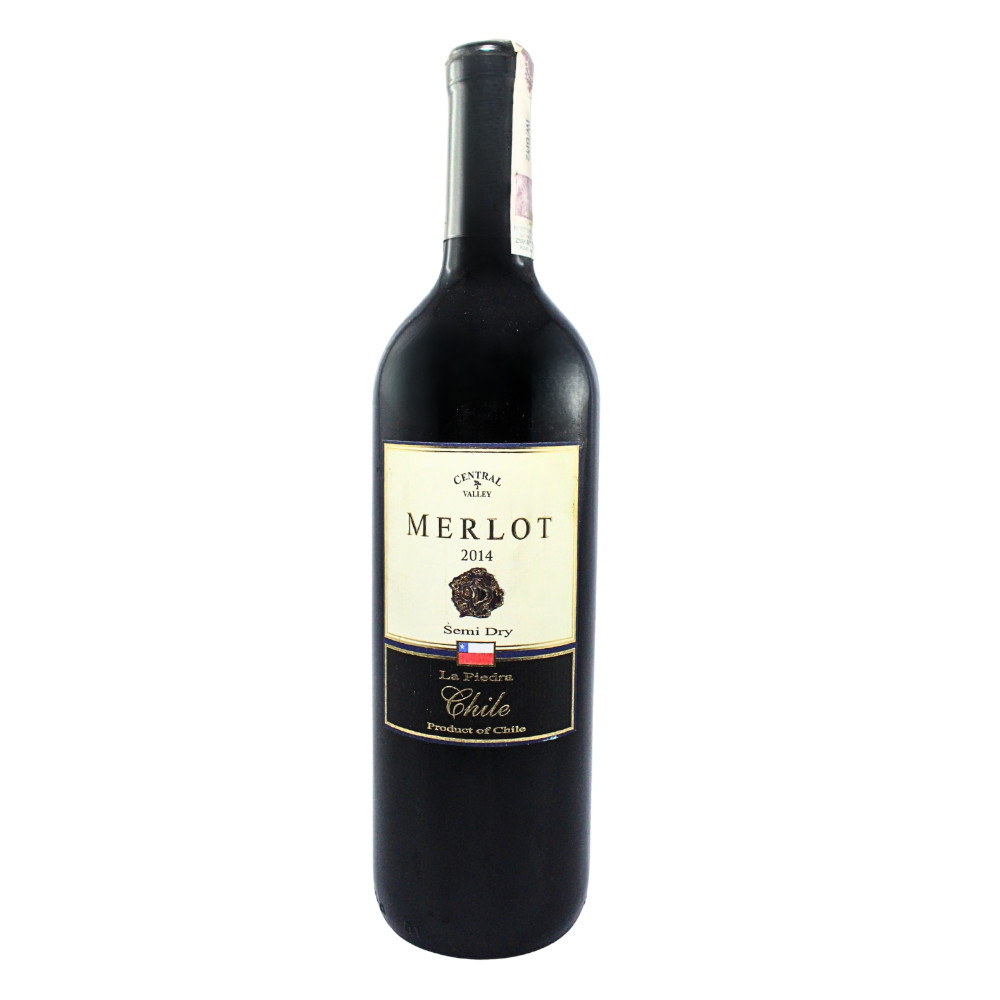 Wino La Piedra Merlot Semi Dry 13% czerwone półwytrawne 750 ml