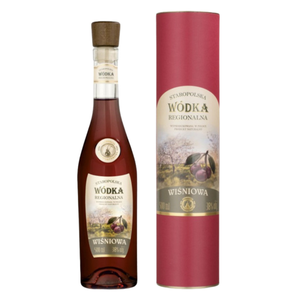 Wódka Staropolska Wiśniowa Regionalna 38% 500 ml