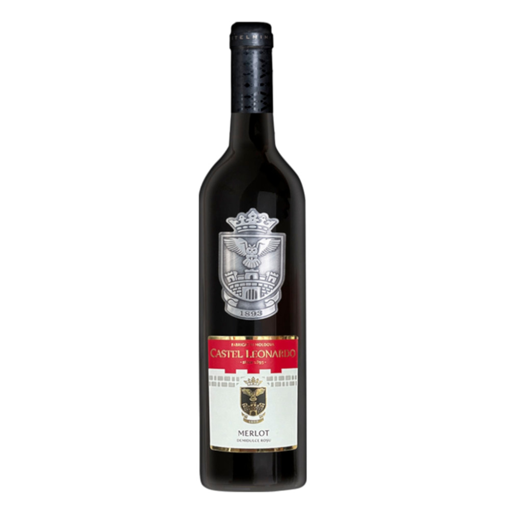 Wino Castel Leonardo Merlot 11,5% czerwone półsłodkie 750 ml