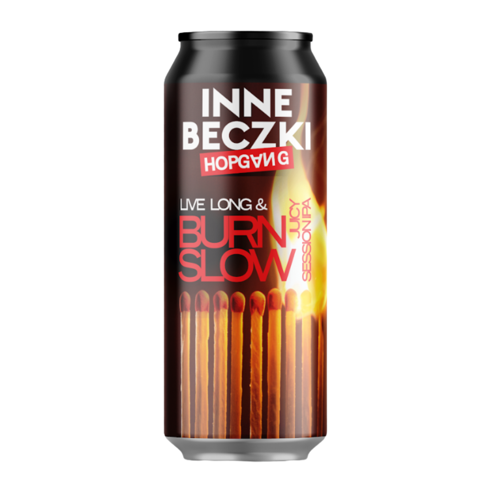 Piwo Inne Beczki Hopgang Live Long & Burn Slow Juicy Seasson IPA 5,7% 500 ml puszka