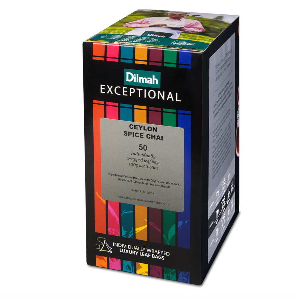 Herbata Dilmah Exceptional Ceylon Spice Chai sypana 50 x 2g