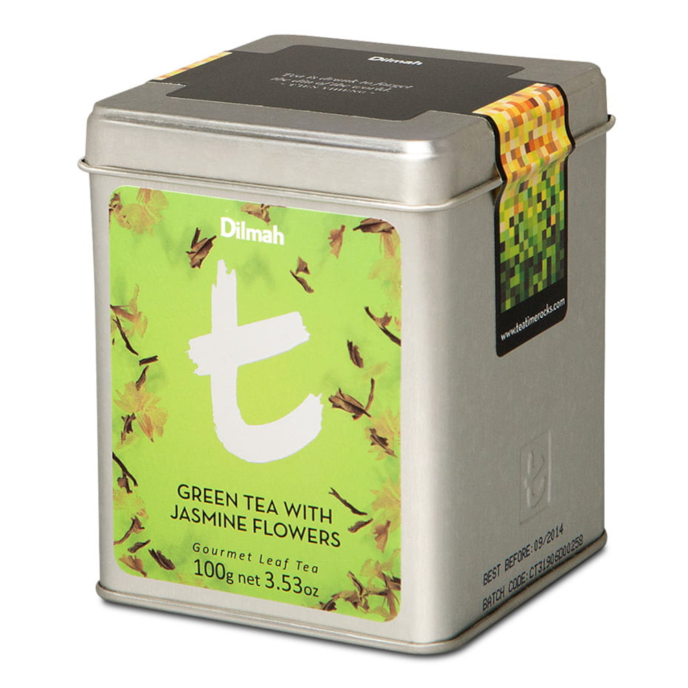 Herbata Dilmah Green Tea with Jasmine Flowers t-SERIES puszka 100 g