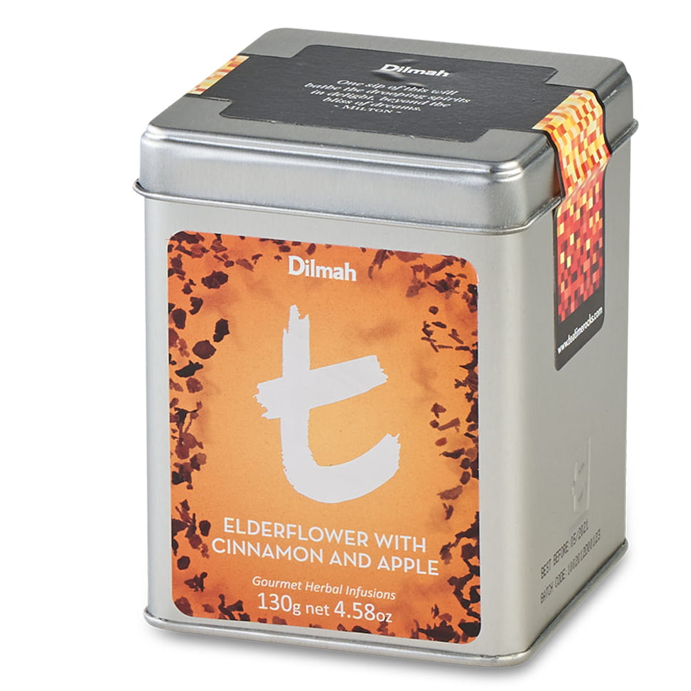 Herbata Dilmah  Elderflower with Cinnamon and Apple t-SERIES puszka 130 g