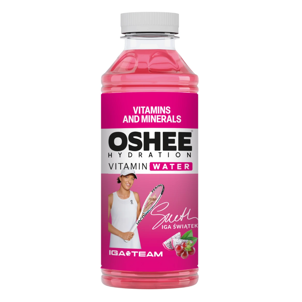 Napój Oshee Vitamin Water witaminy i minerały winogrona - dragonfruit 555 ml