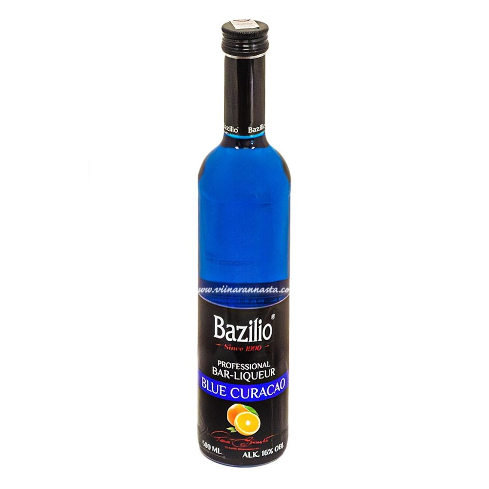 Likier Bazilio blue Curacao 16% 500 ml