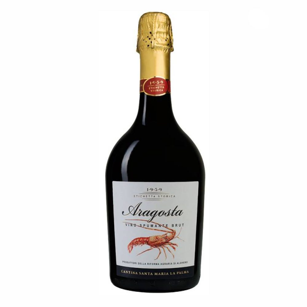 Szampan Cantina Santa Maria La Palma Aragosta Vino Spumante Brut 11,5% białe wytrawne 750 ml