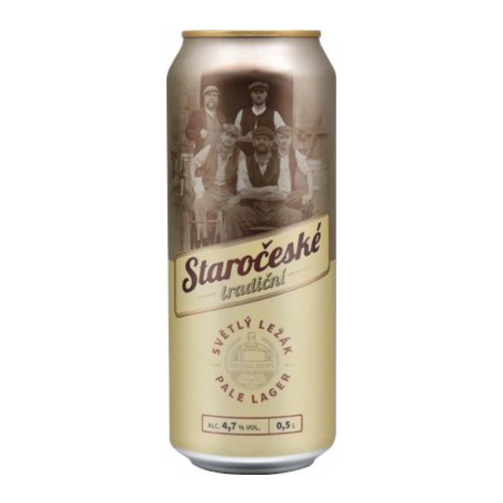 Piwo Staroceske Tradicni 4,7% 500 ml puszka
