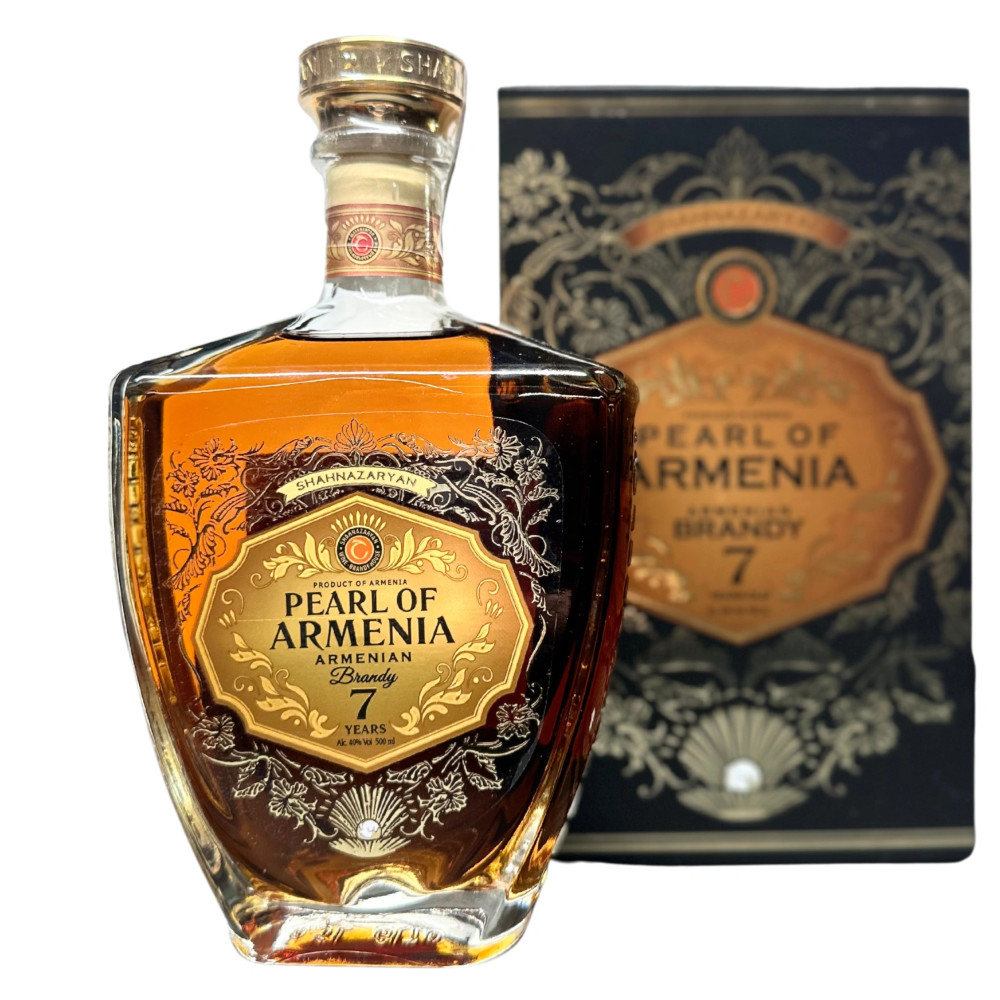 Brandy Armenian Pearl of Armenia 7YO 40% 500 ml kartonik