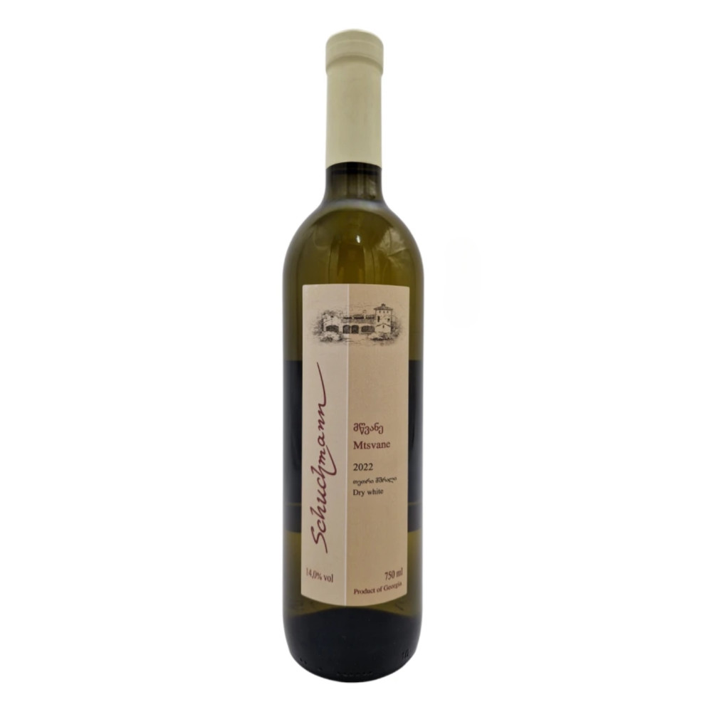 Wino Schuchmann Mtsvane White Dry 14% białe wytrawne 750 ml