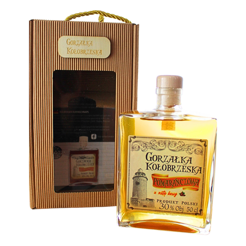 Wódka Gorzałka Kołobrzeska Pomarańcza z nutą kawy 30% 500 ml