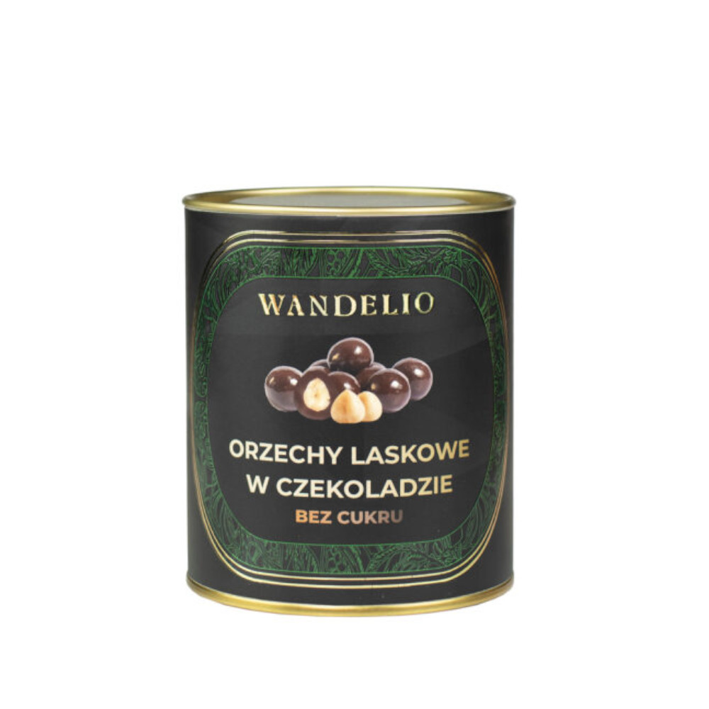 Przekąska Wandelio Orzechy laskowe w czekoladzie bez cukru 100 g