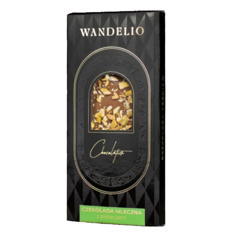 Wandelio Czekolada Mleczna z Pistacjami 85 g